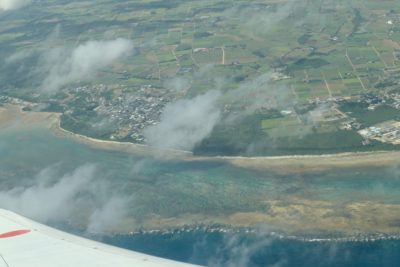 石垣島　飛行機から