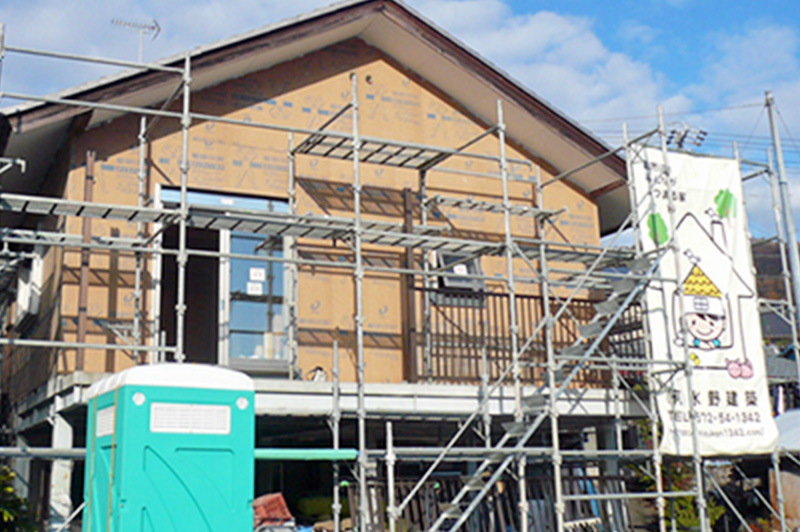 土岐市でリフォーム中の住宅